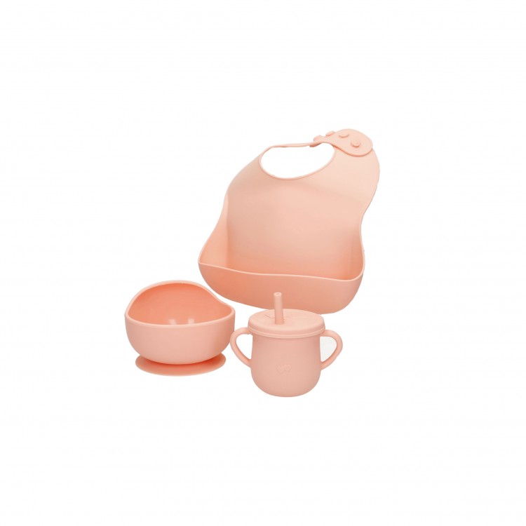 SET PAPPA - 4 PEZZI - SALMONE - GNAM - BRANDANI SET PAPPA - 4 PEZZI - SALMONE - GNAM - BRANDANI