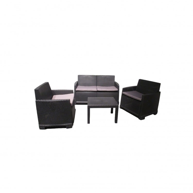 SET SALOTTO GIARDINO - ISEO - ANTRACITE SET SALOTTO GIARDINO - ISEO - ANTRACITE