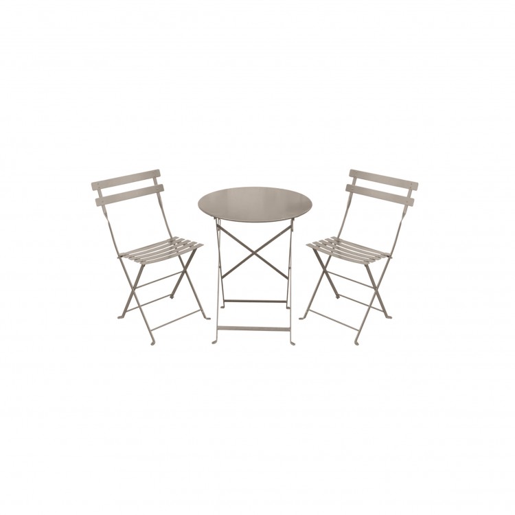 SET GIARDINO - BISTROT - 1 TAVOLO 2 SEDIE - TORTORA SET GIARDINO - BISTROT - 1 TAVOLO 2 SEDIE - TORTORA