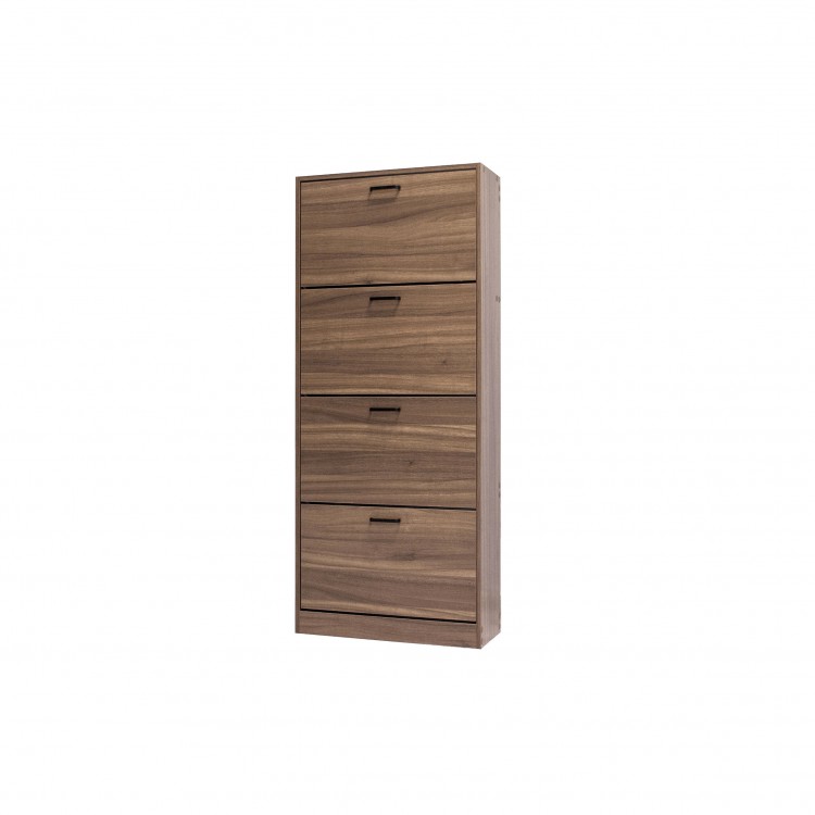 SCARPIERA - ME102 - 150 CM - 4 RIBALTE - NOCE SCARPIERA - ME102 - 150 CM - 4 RIBALTE - NOCE