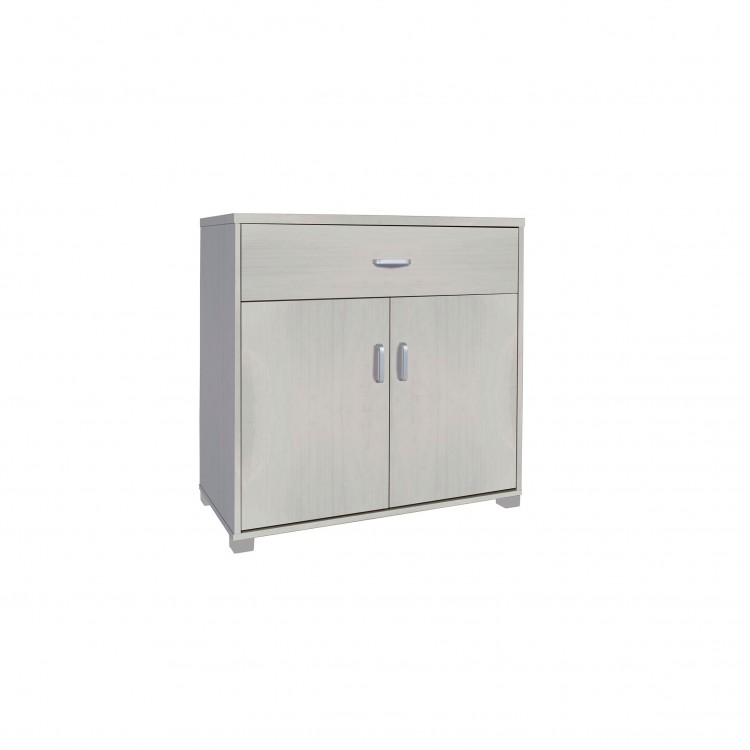MOBILE - ME123 - 82CM - 2 ANTE 1 CASSETTO - BIANCO NORDICO
