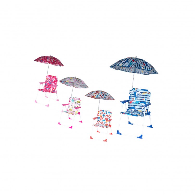 SEDIA - CON OMBRELLINO - BAMBINI - VARI COLORI SEDIA - CON OMBRELLINO - BAMBINI - VARI COLORI