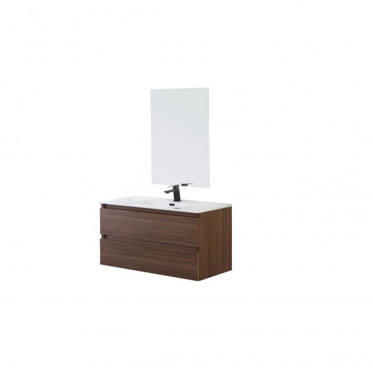 COMPOSIZIONE BAGNO - 2 CASSETTI - NOCE - LINEA REVITAL - FERIDRAS
