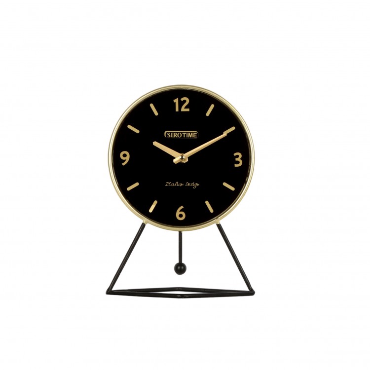OROLOGIO DA TAVOLO - NERO-ORO