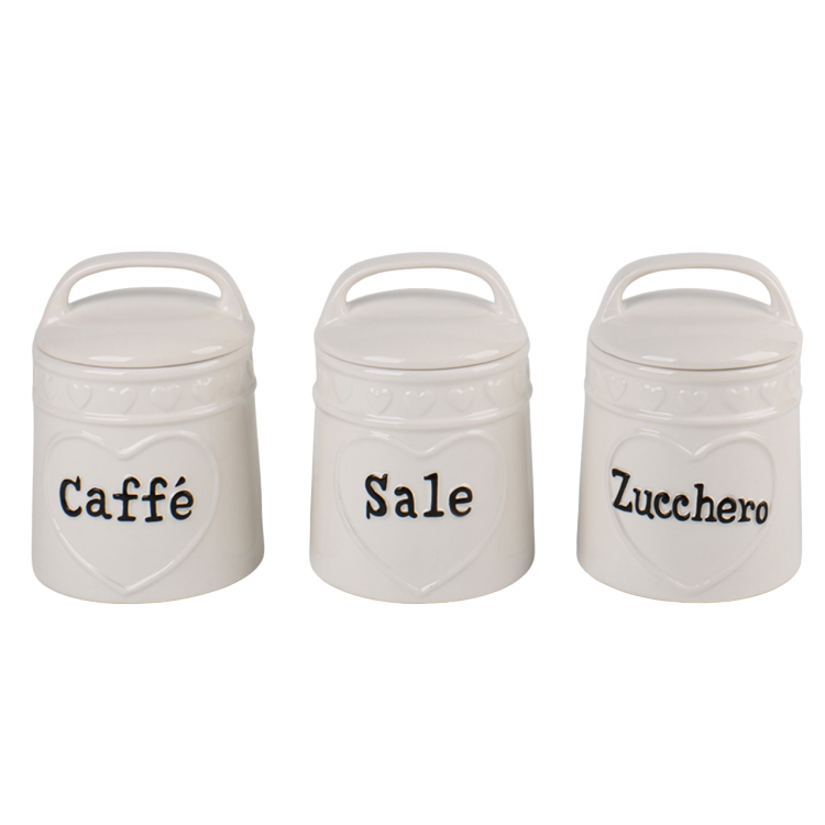 BARATTOLO - SET 3 PEZZI - BASKET - BIANCO BARATTOLO - SET 3 PEZZI - BASKET - BIANCO