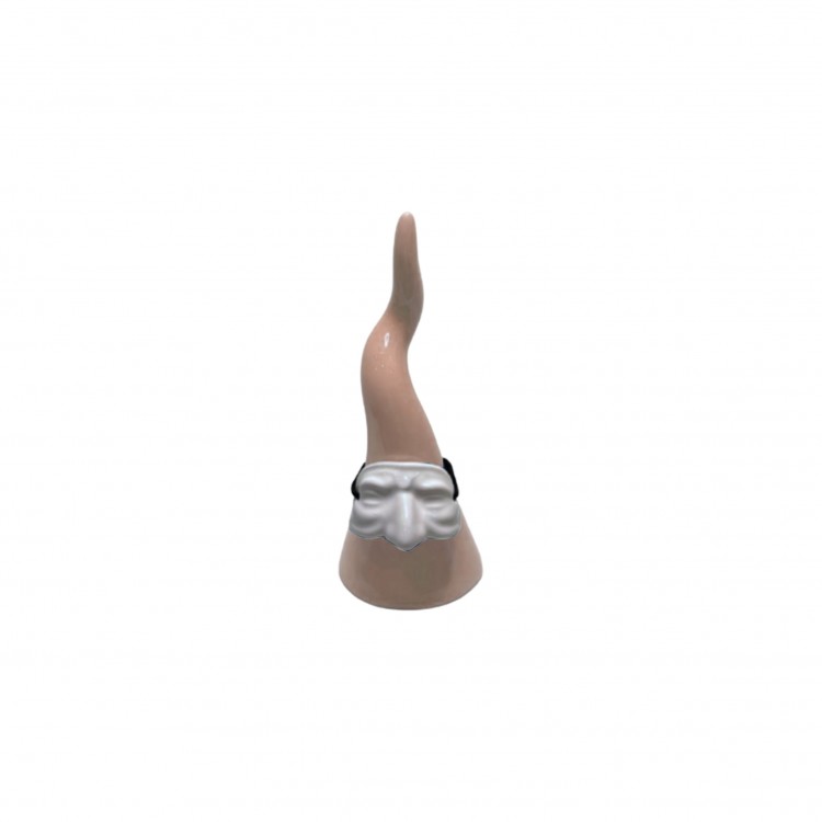 CORNO CON MASCHERA DI PULCINELLA - PICCOLO - LUCIDO - TORTORA - CLIFF CORNO CON MASCHERA DI PULCINELLA - PICCOLO - LUCIDO - TORTORA - CLIFF