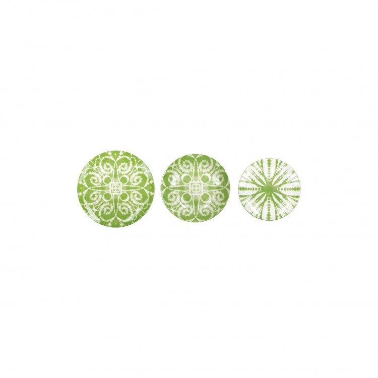 SERVIZIO PIATTI - 18 PEZZI - BATIK - VERDE - BRANDANI