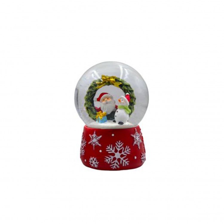 CARILLON - SFERA CON NEVE - BABBO NATALE CON SNOWMAN CARILLON - SFERA CON NEVE - BABBO NATALE CON SNOWMAN