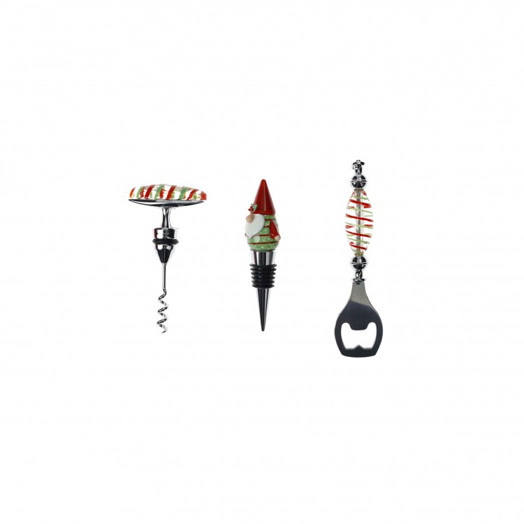 SET VINO - SET 3 PEZZI - CHRISTMAS - BRANDANI SET VINO - SET 3 PEZZI - CHRISTMAS - BRANDANI