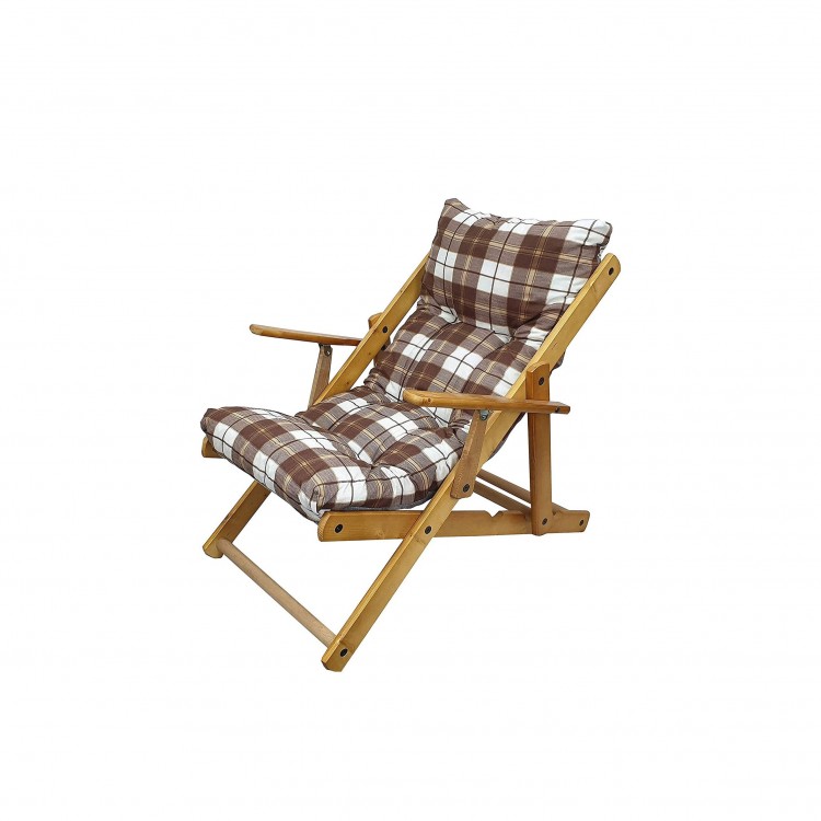 POLTRONA - SDRAIO - TESSUTO - MARRONE - SCOZZESE - HARMONY ECO