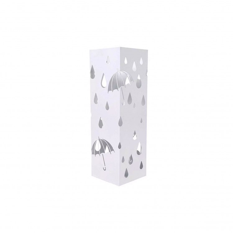 PORTA OMBRELLI - QUADRATO - DROP - BIANCO