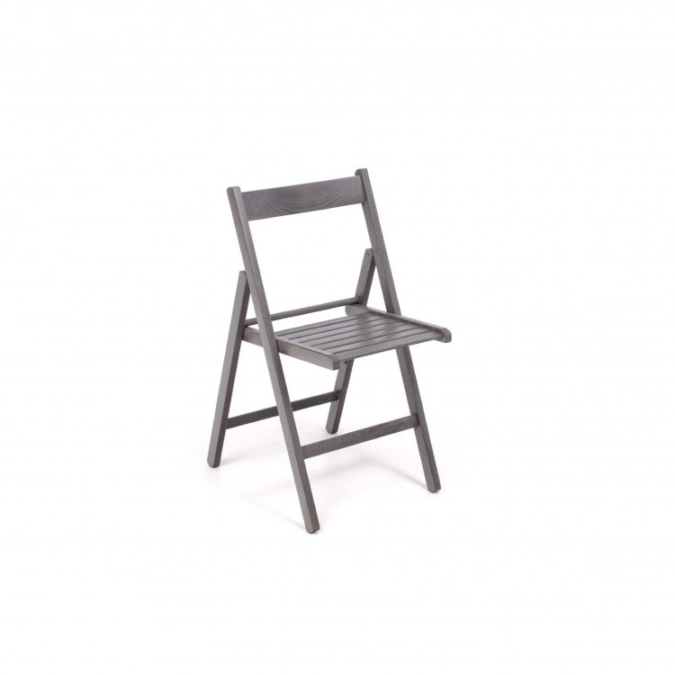 SEDIA PIEGHEVOLE - LEGNO - GRIGIO LACCATO SEDIA PIEGHEVOLE - LEGNO - GRIGIO LACCATO