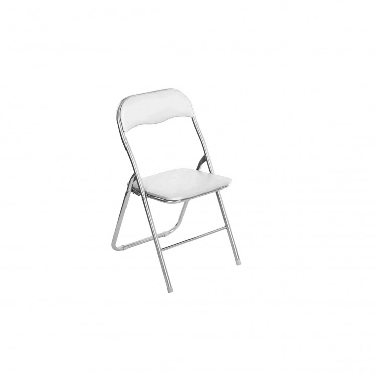 SEDIA - PIEGHEVOLE - PVC - BIANCO - TE