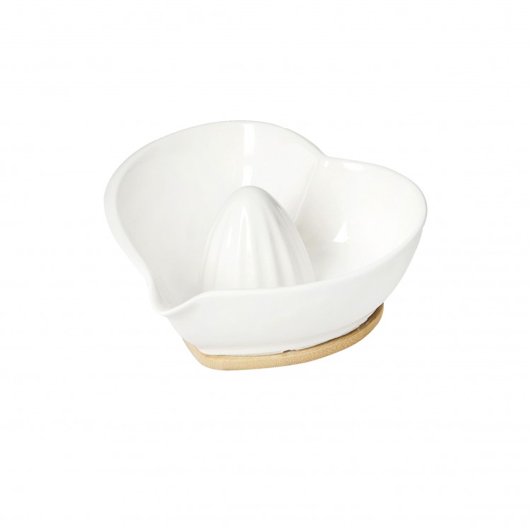 SPREMIAGRUMI - CUORE - PORCELLANA E BAMBOO NATURALE - BRANDANI