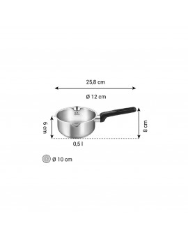 CASSERUOLA - CON 1 MANICO - Ø 12 CM - BRAVA - TESCOMA