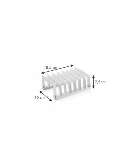 PORTA COPERCHI IN PLASTICA - 185 X 184 MM - BIANCO - FLEXISPACE - TESCOMA
