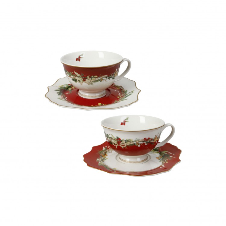 TAZZA DA THÈ - SET 2 PEZZI - CAROL - BRANDANI TAZZA DA THÈ - SET 2 PEZZI - CAROL - BRANDANI