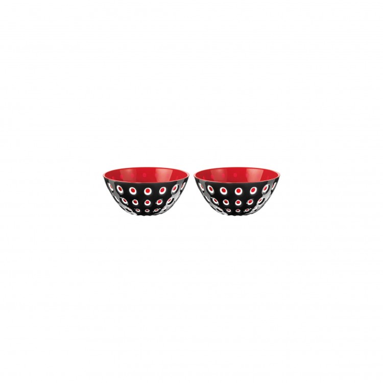 CIOTOLA - SET 2 PEZZI - NERO-ROSSO - LE MURRINE - GUZZINI