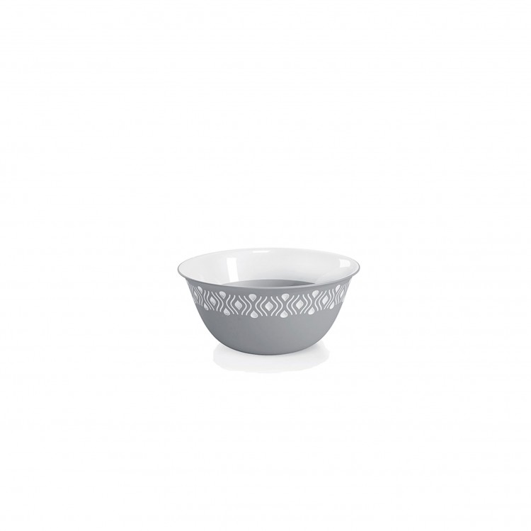 INSALATIERA - TOSCA - 19 CM - BIANCO-GRIGIO - STEFAN PLAST