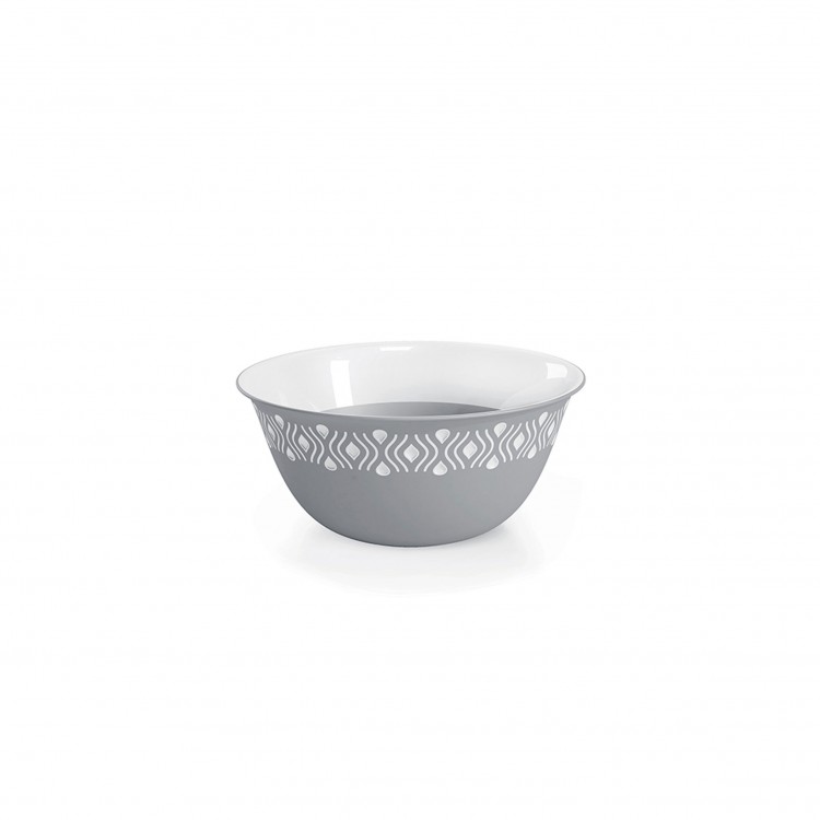 INSALATIERA - TOSCA - 29 CM - BIANCO-GRIGIO - STEFAN PLAST