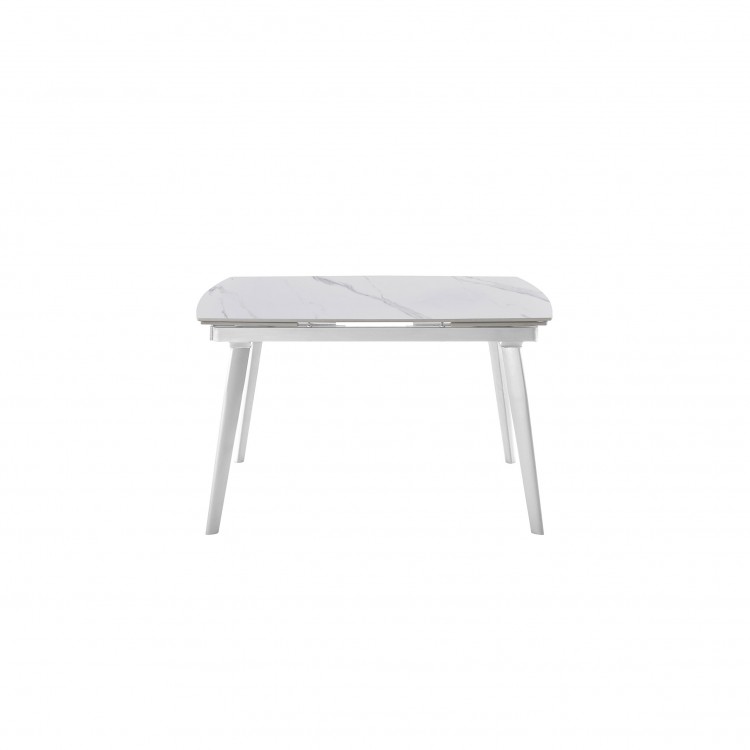 TAVOLO ALLUNGABILE - 140-200 X 90 CM - CHIC ROUND - MARMO BIANCO TAVOLO ALLUNGABILE - 140-200 X 90 CM - CHIC ROUND - MARMO BIANCO