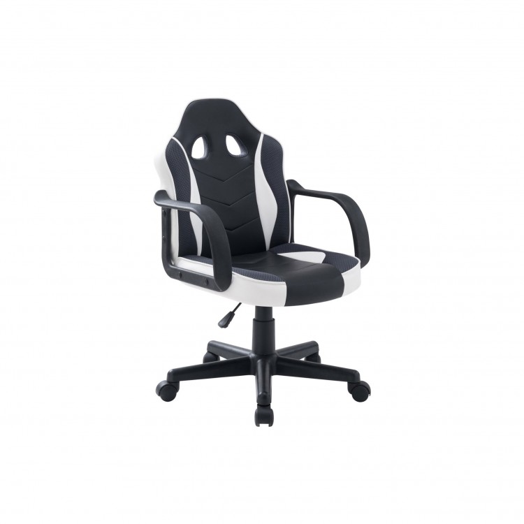 POLTRONA UFFICIO - ASSEN - NERO-BIANCO