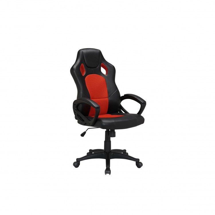 POLTRONA UFFICIO - SILVERSTONE - NERO-ROSSO POLTRONA UFFICIO - SILVERSTONE - NERO-ROSSO