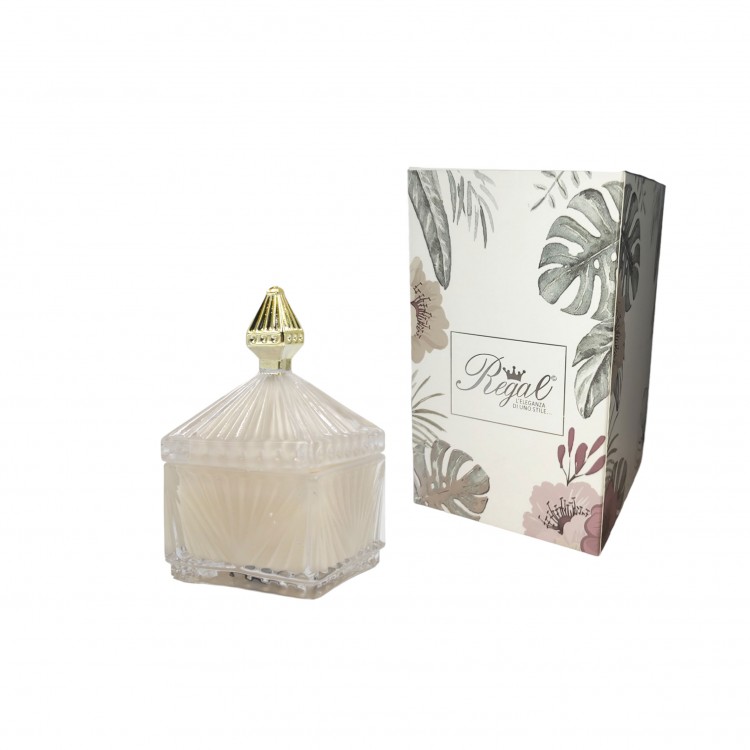 CANDELA - IN VETRO - QUEEN - GRIGIO-TORTORA