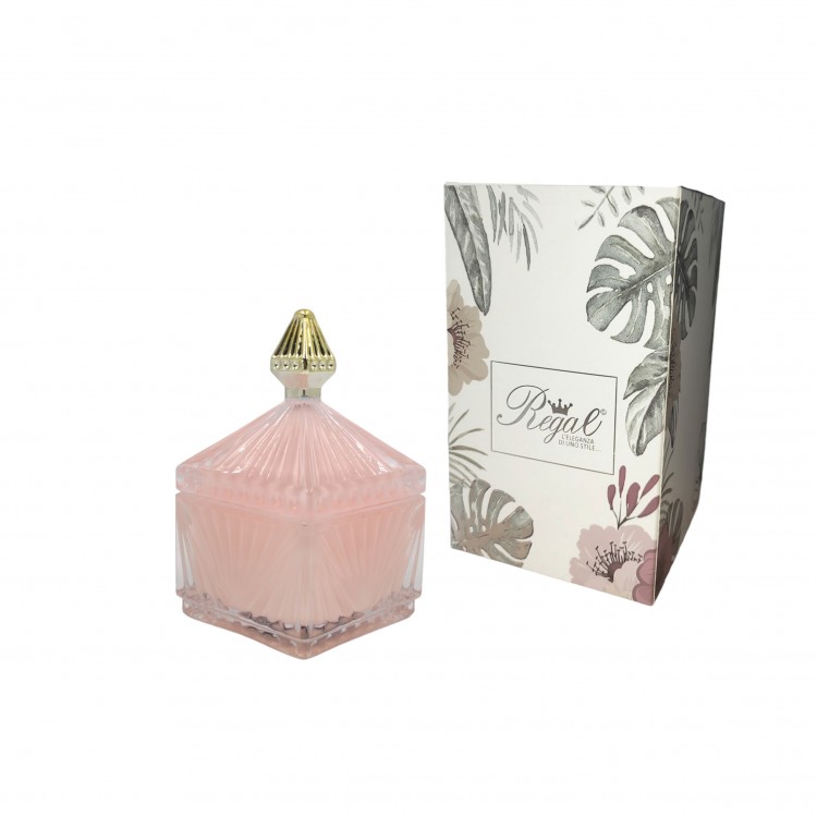 CANDELA - IN VETRO - QUEEN - ROSA