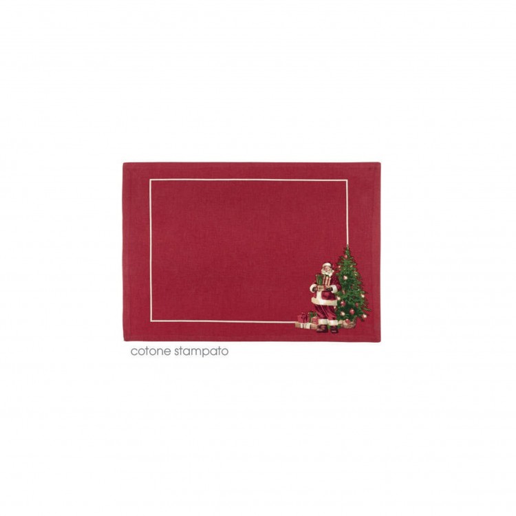 TOVAGLIETTE COLAZIONE - SET 2 PEZZI - XMAS TIME - BABBO