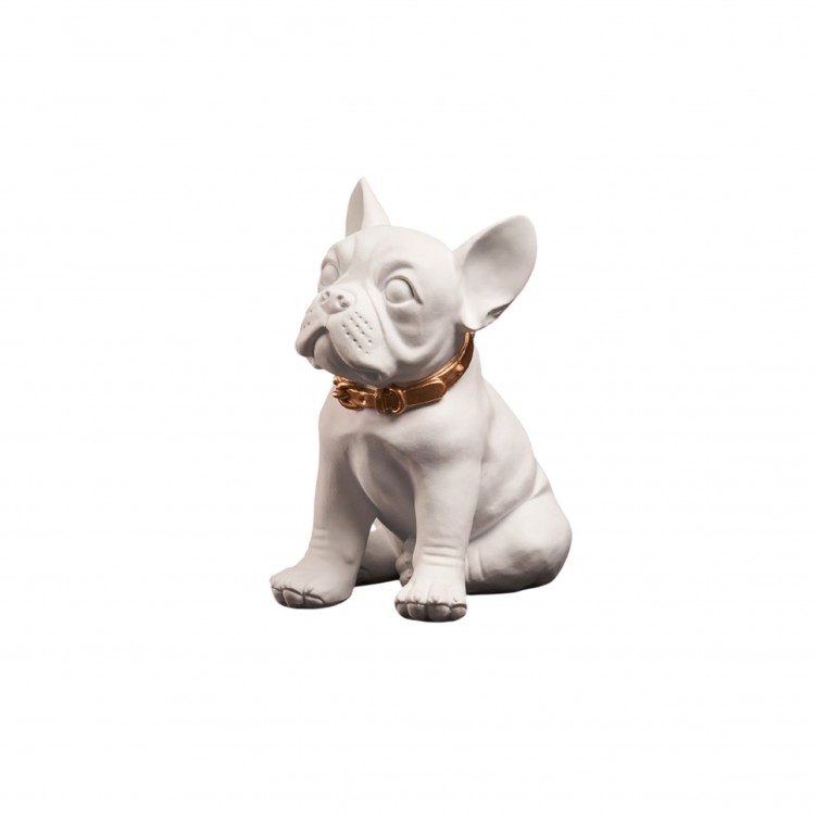 STATUETTA - BULDOG - MEDIUM - WHITE - RUGGIERO - QUYCUP STATUETTA - BULDOG - MEDIUM - WHITE - RUGGIERO - QUYCUP