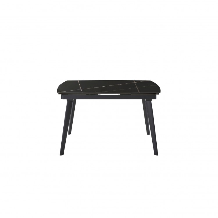 TAVOLO ALLUNGABILE - 140-200 X 90 CM - CHIC ROUND - MARMO NERO DESIR TAVOLO ALLUNGABILE - 140-200 X 90 CM - CHIC ROUND - MARMO NERO DESIR
