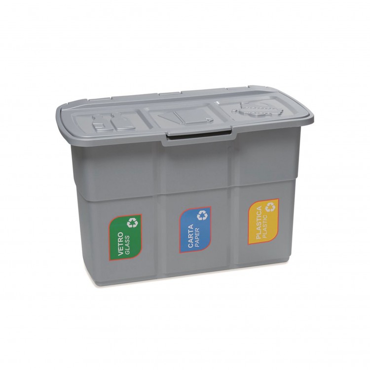 PATTUMIERA PER RIFIUTI - DIFFERENZIATA - ECOPAT - GRIGIO