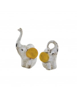 ELEFANTI - SET 2 PEZZI - CM 26 - VETIVER - VILLA ALTACHIARA