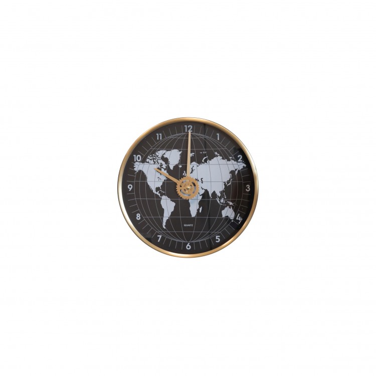 OROLOGIO - ORO-NERO - Ø 29,5 CM - GLOBO - BRANDANI OROLOGIO - ORO-NERO - Ø 29,5 CM - GLOBO - BRANDANI