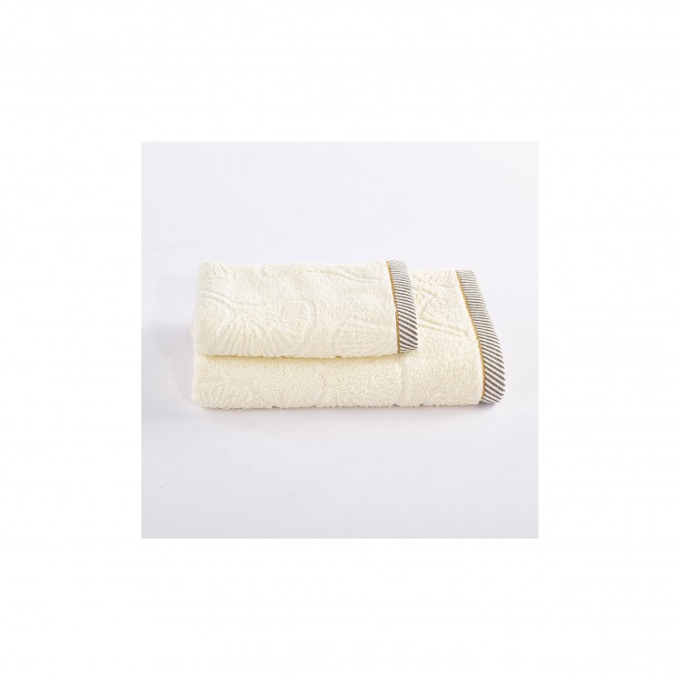 ASCIUGAMANO - SET 2 PEZZI - AVORIO - JACQUARD - BLOW ASCIUGAMANO - SET 2 PEZZI - AVORIO - JACQUARD - BLOW