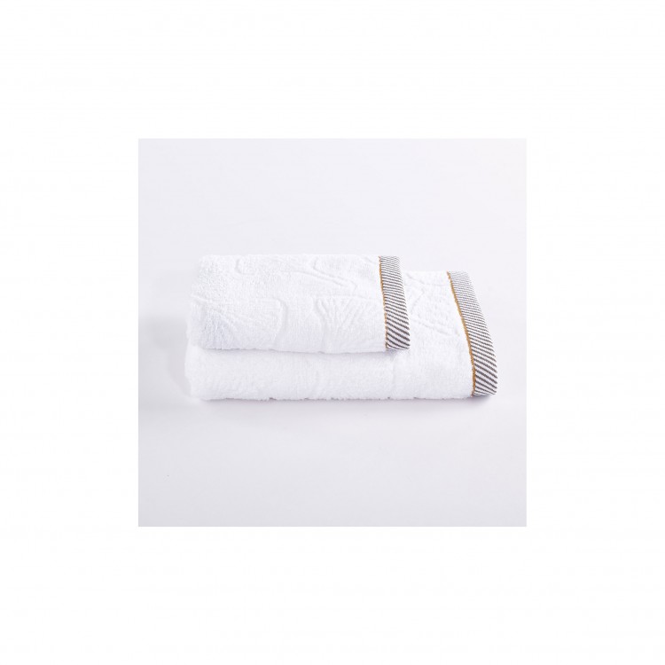 ASCIUGAMANO - SET 2 PEZZI - BIANCO - JACQUARD - BLOW ASCIUGAMANO - SET 2 PEZZI - BIANCO - JACQUARD - BLOW