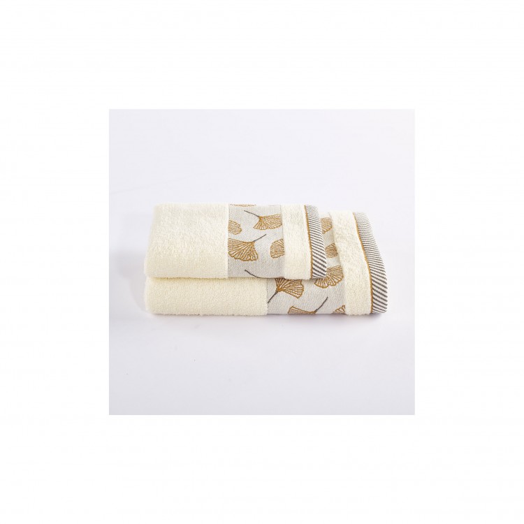 ASCIUGAMANO - SET 2 PEZZI - AVORIO-ORO - JACQUARD - BLOW ASCIUGAMANO - SET 2 PEZZI - AVORIO-ORO - JACQUARD - BLOW