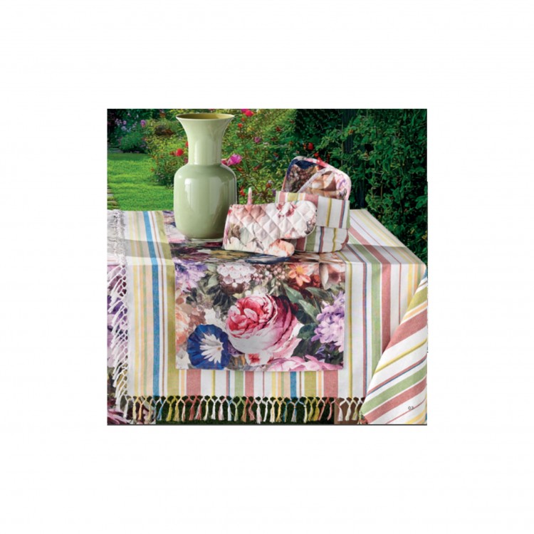 TOVAGLIA - 140 X 240 CM - RIGHE CON FRANGE - CALIPSO - BRANDANI TOVAGLIA - 140 X 240 CM - RIGHE CON FRANGE - CALIPSO - BRANDANI