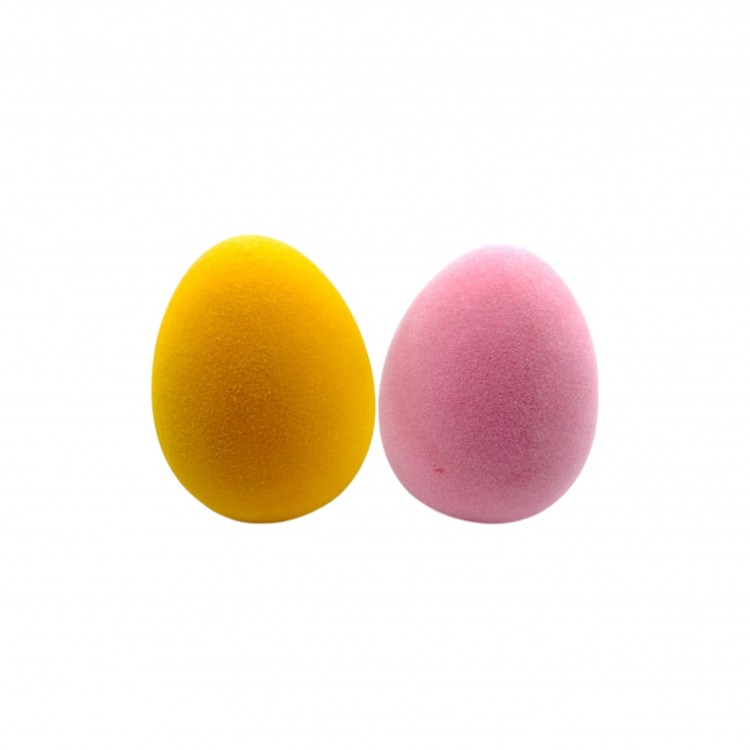 UOVO VELLUTATO - H 21 CM - CERAMICA-VELLUTO - ASSORTITI UOVO VELLUTATO - H 21 CM - CERAMICA-VELLUTO - ASSORTITI