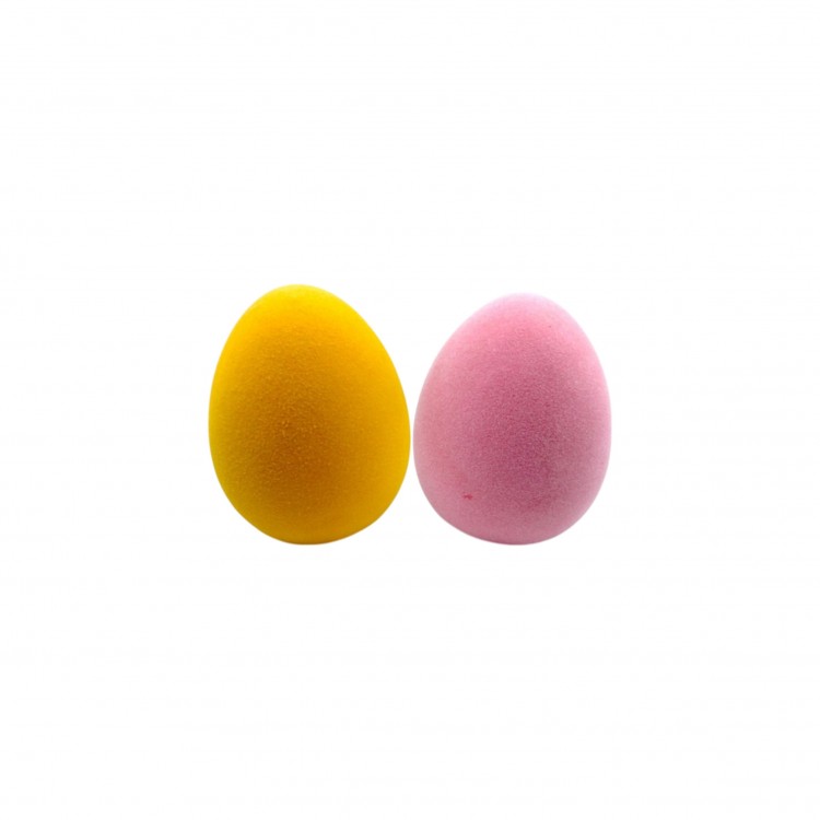 UOVO VELLUTATO - H 14 CM - CERAMICA-VELLUTO - ASSORTITI UOVO VELLUTATO - H 14 CM - CERAMICA-VELLUTO - ASSORTITI