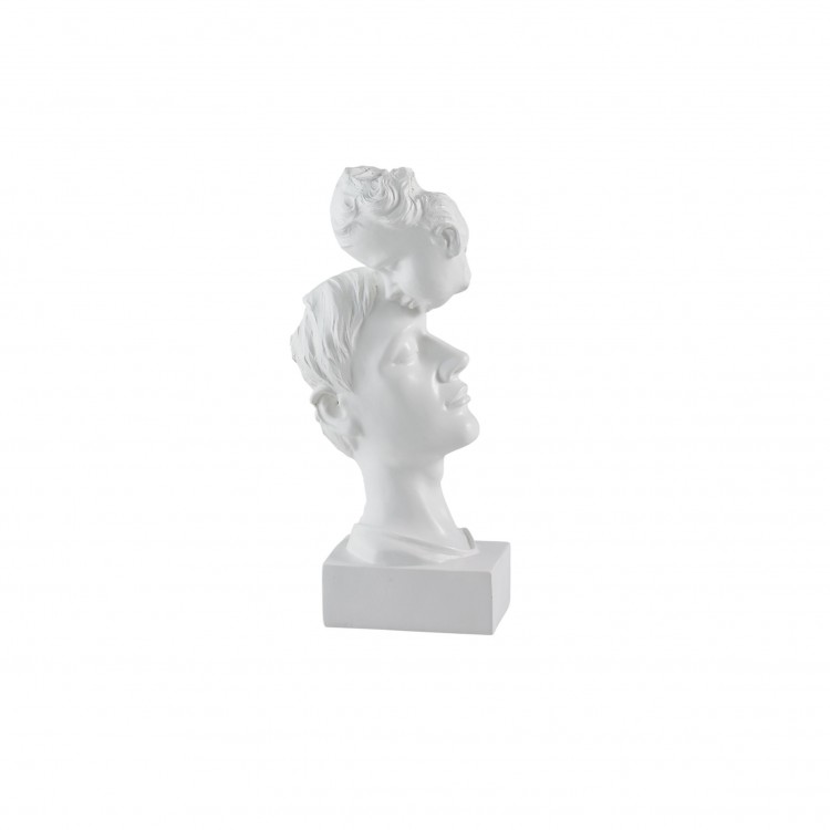 STATUETTA CON BASE - PAPÀ CON BIMBO - BIANCO STATUETTA CON BASE - PAPÀ CON BIMBO - BIANCO