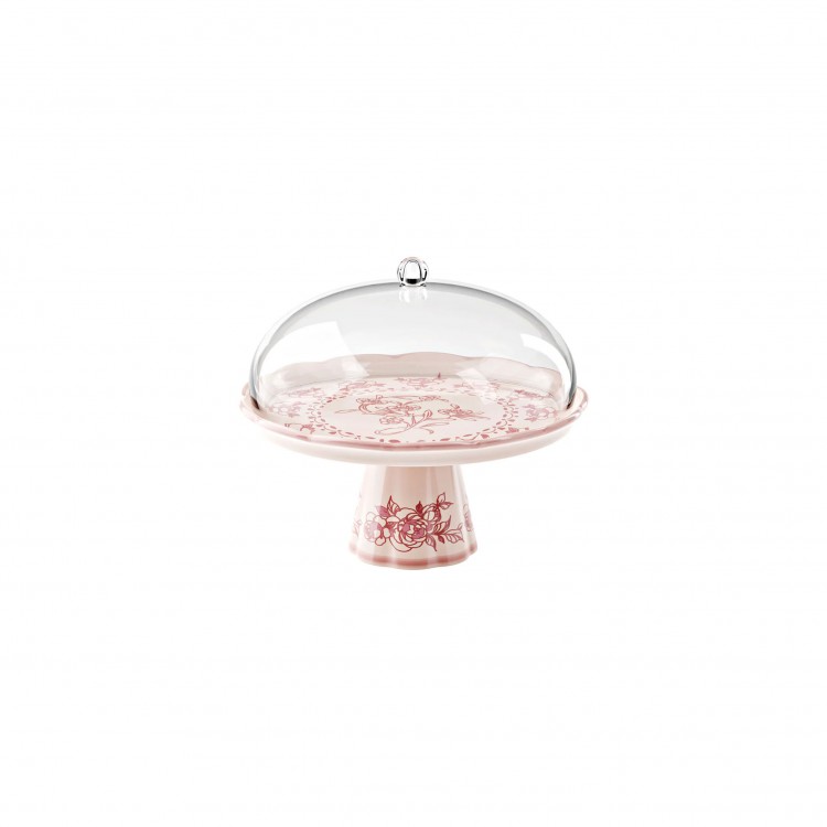 ALZATA CON CAMPANA - Ø 30 CM - DUSTY PINK - JOSEPHINE - GUZZINI