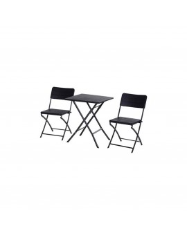 SET GIARDINO - 1 TAVOLO 2 SEDIE - WATSON - GRIGIO