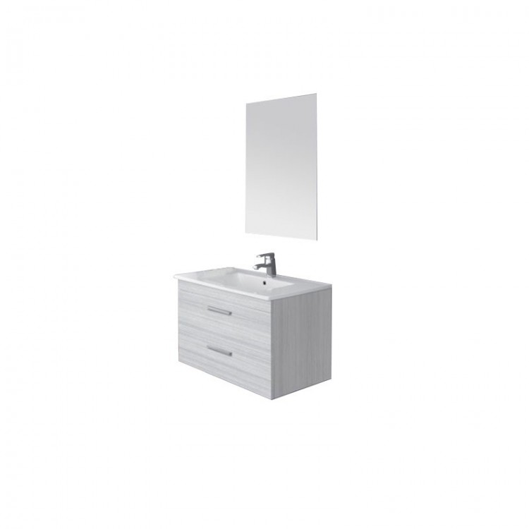 COMPOSIZIONE BAGNO - 2 CASSETTI - GRIGIO - LINEA STELLA - FERIDRAS