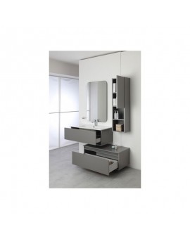 COMPOSIZIONE BAGNO - 2 CASSETTI - GRIGIO - LINEA PASTELLO - FERIDRAS