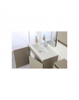 COMPOSIZIONE BAGNO - 2 ANTE - TORTORA - LINEA PASTELLO - FERIDRAS