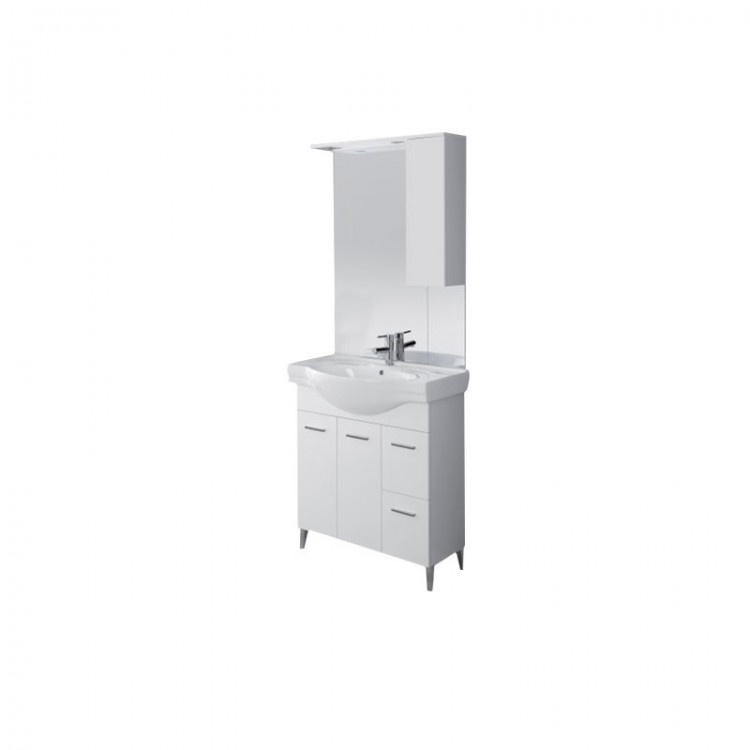 COMPOSIZIONE BAGNO - 2 ANTE 2 CASSETTI - BIANCO - LINEA STELLA - FERIDRAS