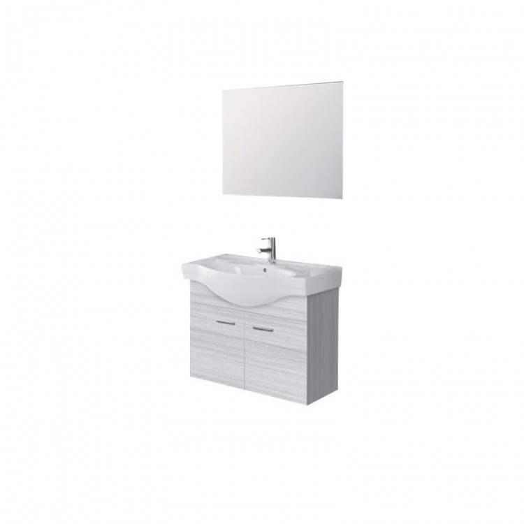 COMPOSIZIONE BAGNO - 2 ANTE - GRIGIO - LINEA STELLA - FERIDRAS