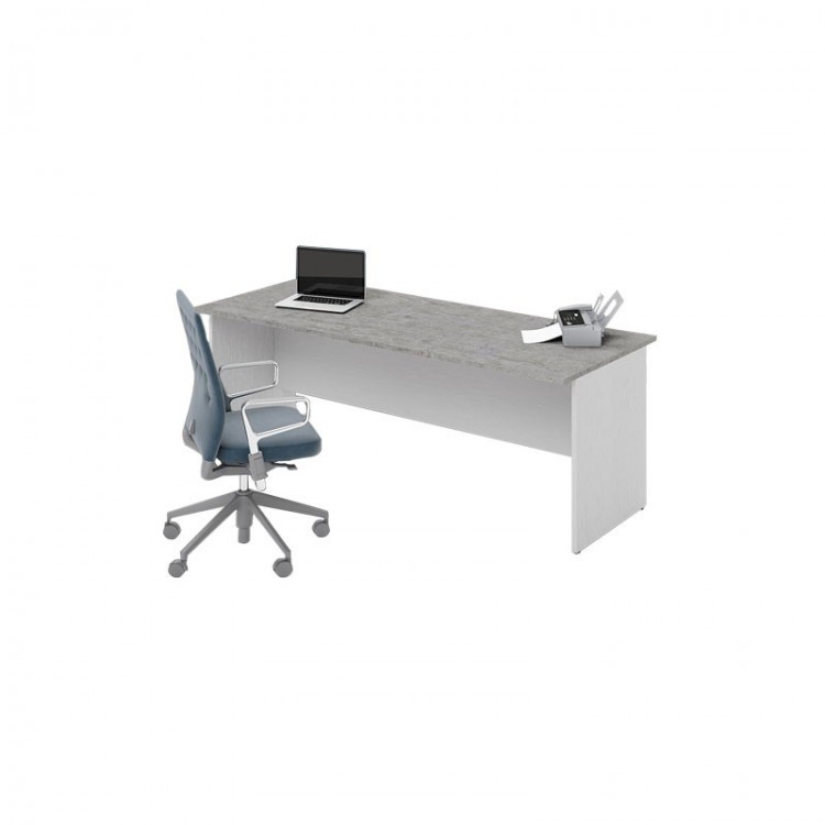 SCRIVANIA UFFICIO - 200 - BIANCO-CEMENTO SCRIVANIA UFFICIO - 200 - BIANCO-CEMENTO